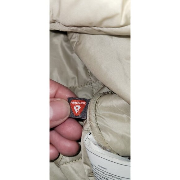 Abercrombie & Fitch Primaloft Lightweight Hooded Puffer Jacket Navy Blue Medium - Picture 5 of 10